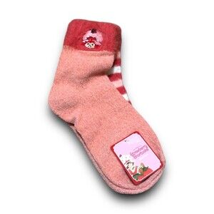 The World of Strawberry Shortcake Women’s Fuzzy Top Mid-Crews Socks (2 Pairs)